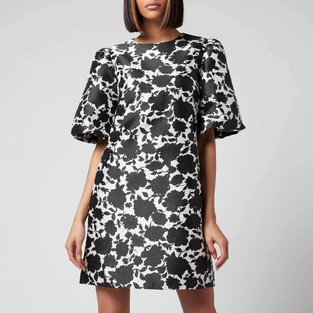 商品Kate Spade|Kate Spade New York Women's Bi-Color Floral Taxi Dress - French Cream,价格¥709,第1张图片