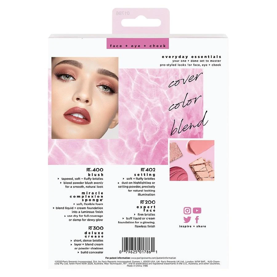 商品Real Techniques|Everyday Essentials Makeup Brush Set,价格¥149,第2张图片详细描述