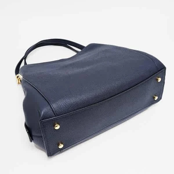 商品Coach|Coach Ladies Dalton 31 Blue Pebble Leather Shoulder Bag,价格¥2981,第2张图片详细描述