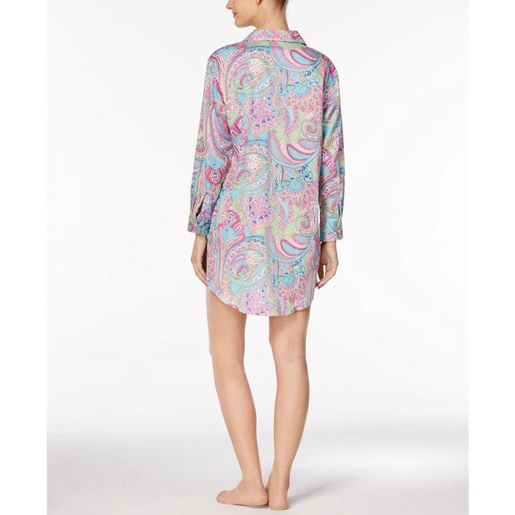商品Ralph Lauren|Cotton Sateen Paisley-Print Sleepshirt,价格¥163,第2张图片详细描述