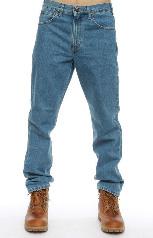 (B18) Straight/Traditional Fit Tapered Leg Jeans - Stonewash商品第2张图片规格展示