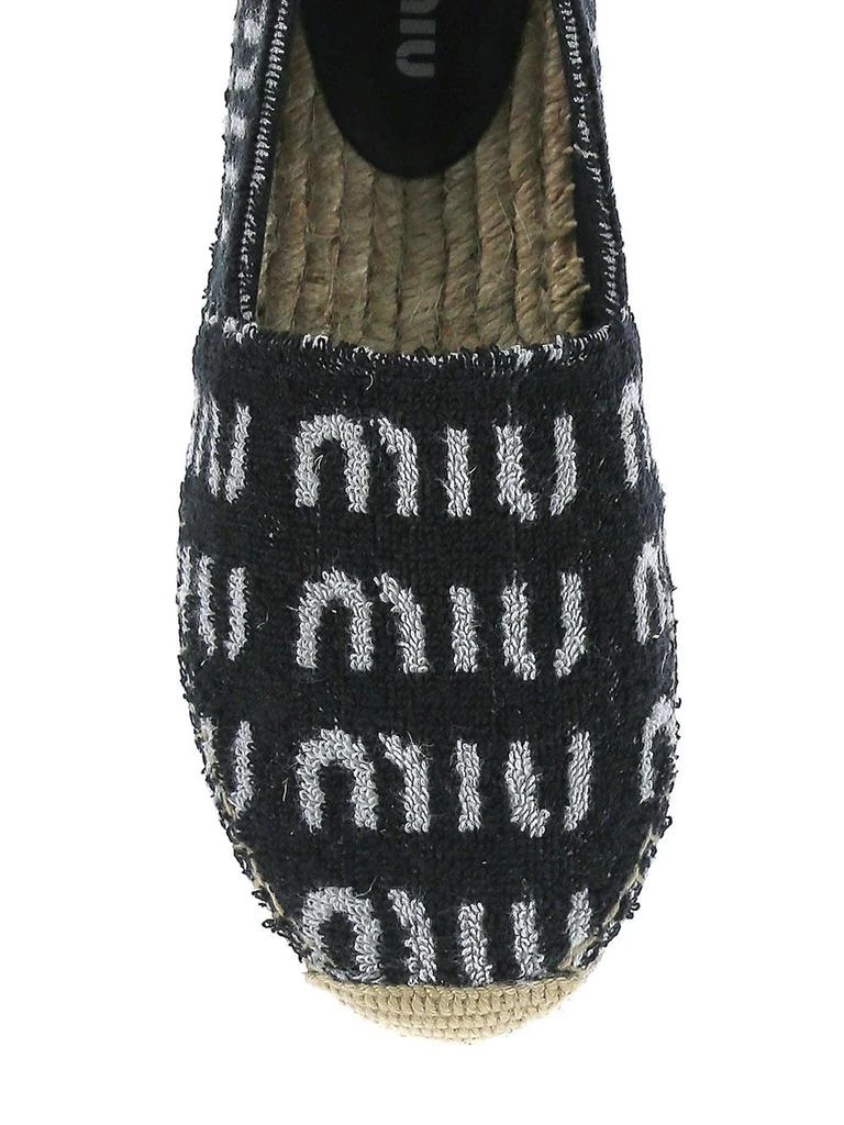 商品Miu Miu|Terrycloth Logo Espadrillas,价格¥3313,第4张图片详细描述