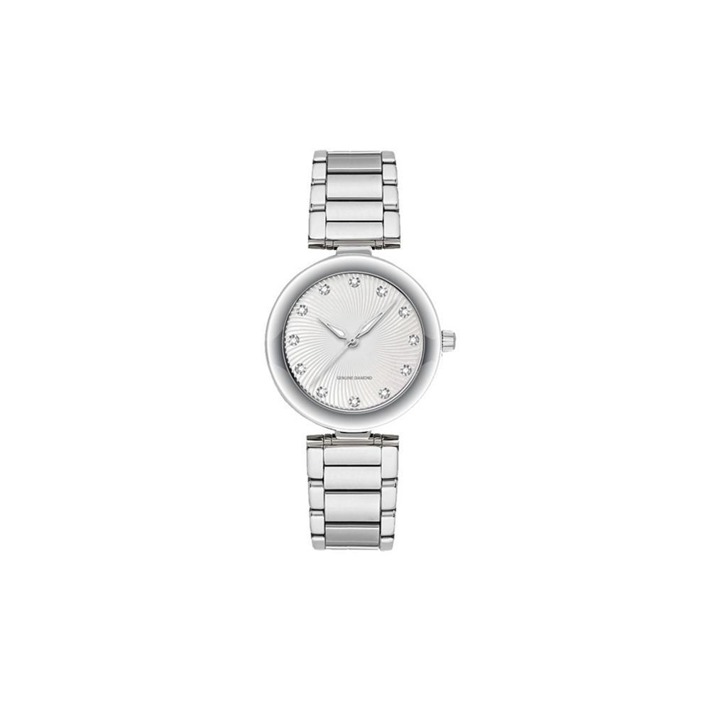 商品American Exchange|Women's Metal Diamond Silver-Tone Stainless Steel Analog Watch,价格¥148,第1张图片