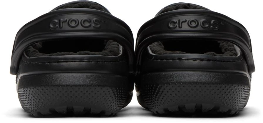 商品Crocs|Black Classic Lined Clogs,价格¥293,第2张图片详细描述