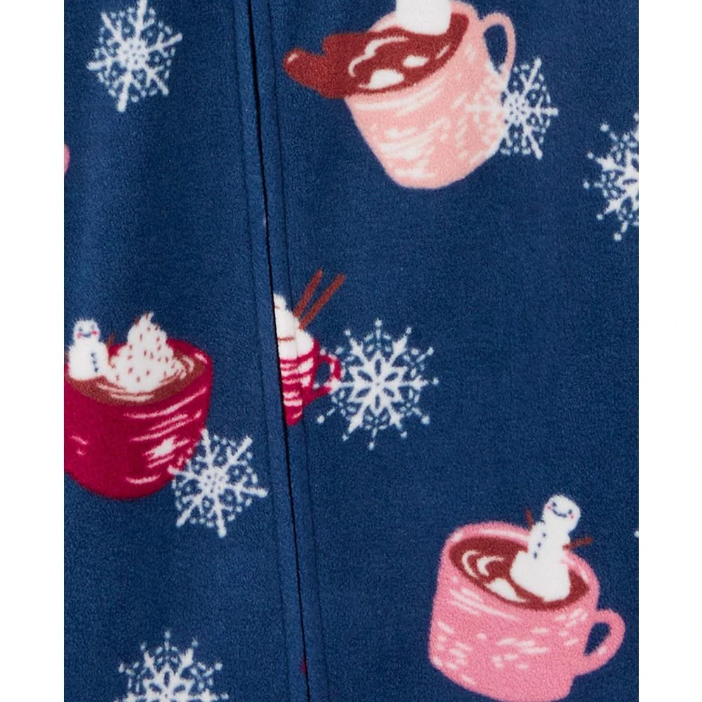 商品Carter's|Toddler Girls 1-Piece Hot Cocoa-Print Fleece Footed Pajama,价格¥83,第2张图片详细描述