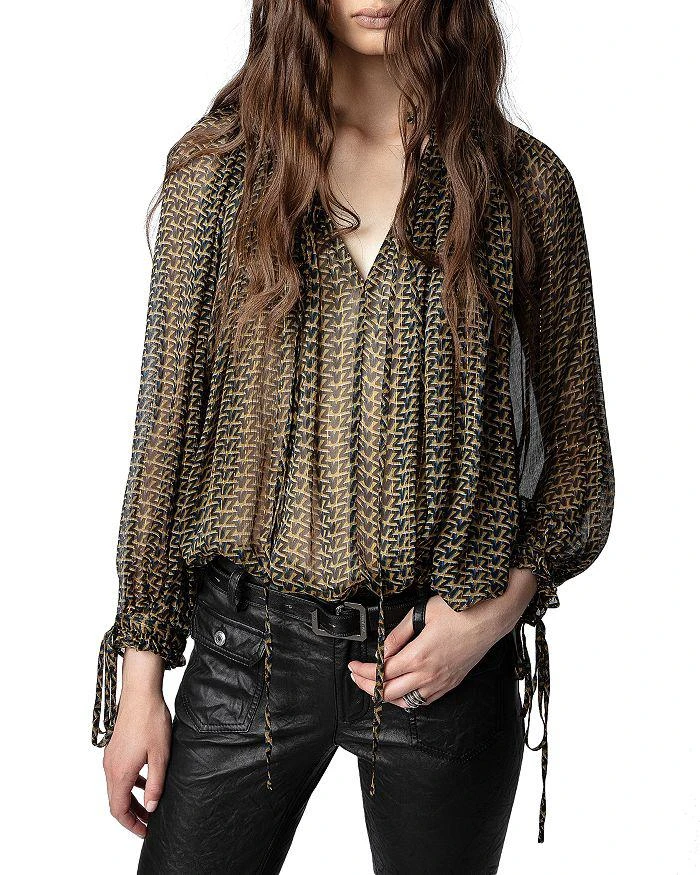 商品Zadig&Voltaire|Tocade Monogram Print Top,价格¥1617,第1张图片