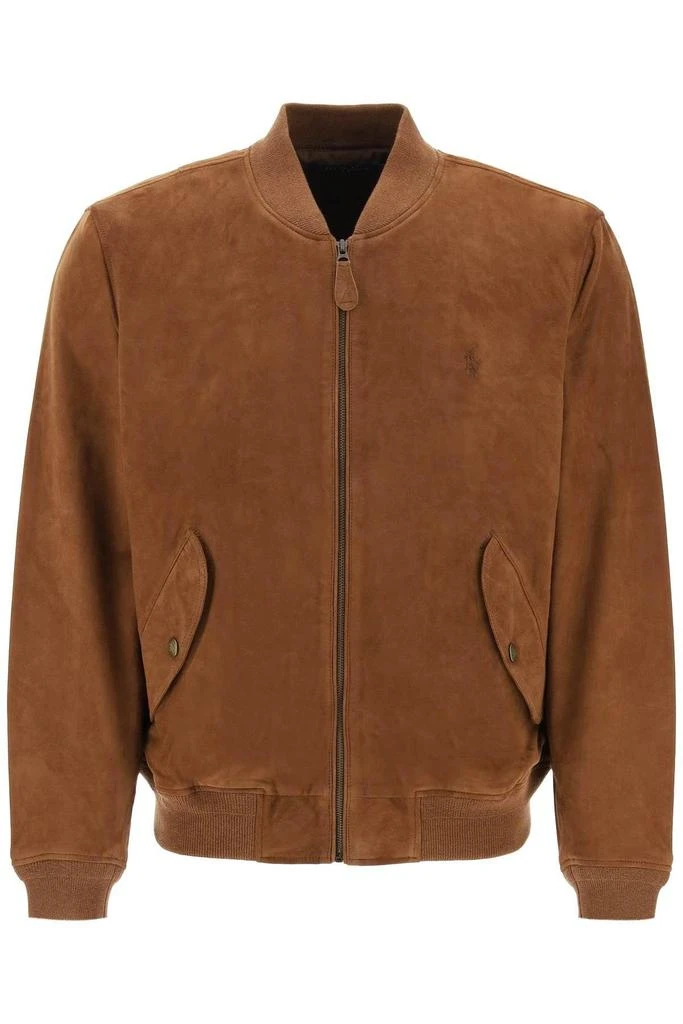 商品Ralph Lauren|Suede leather bomber jacket,价格¥4647,第1张图片