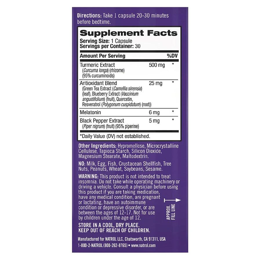 商品Natrol|Sleep+ Recovery Capsules,价格¥134,第4张图片详细描述