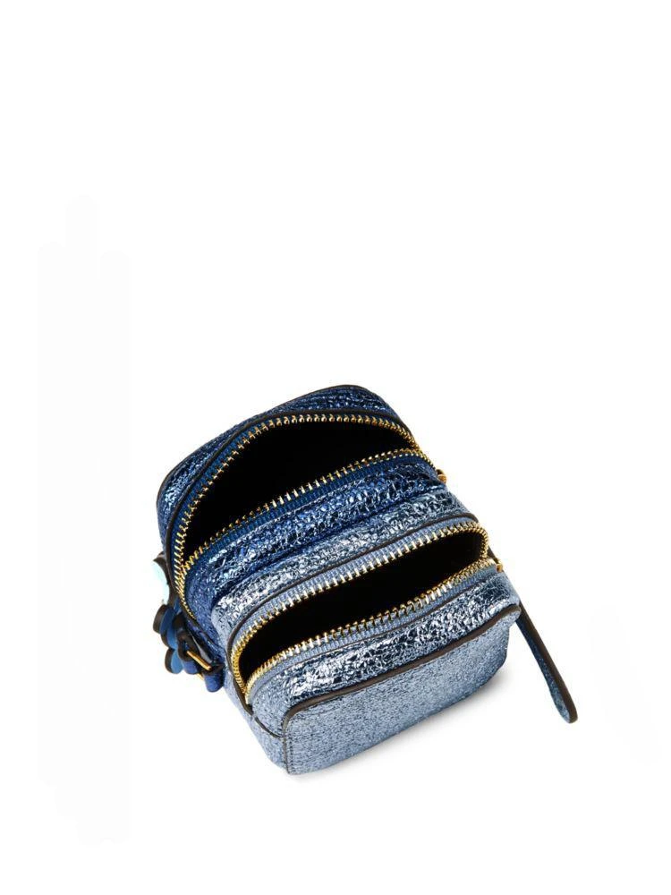 商品Anya Hindmarch|金属光泽双拉链零钱袋,价格¥787,第2张图片详细描述