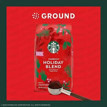 商品Starbucks|圣诞版咖啡粉 中度烘焙(35 oz.),价格¥107,第2张图片详细描述