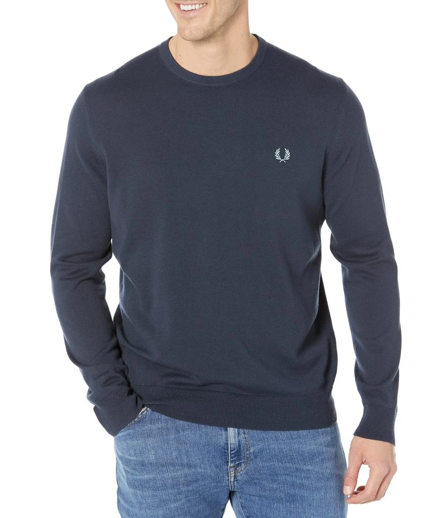 商品Fred Perry|经典圆领套头衫 羊毛混纺针织,价格¥242,第1张图片