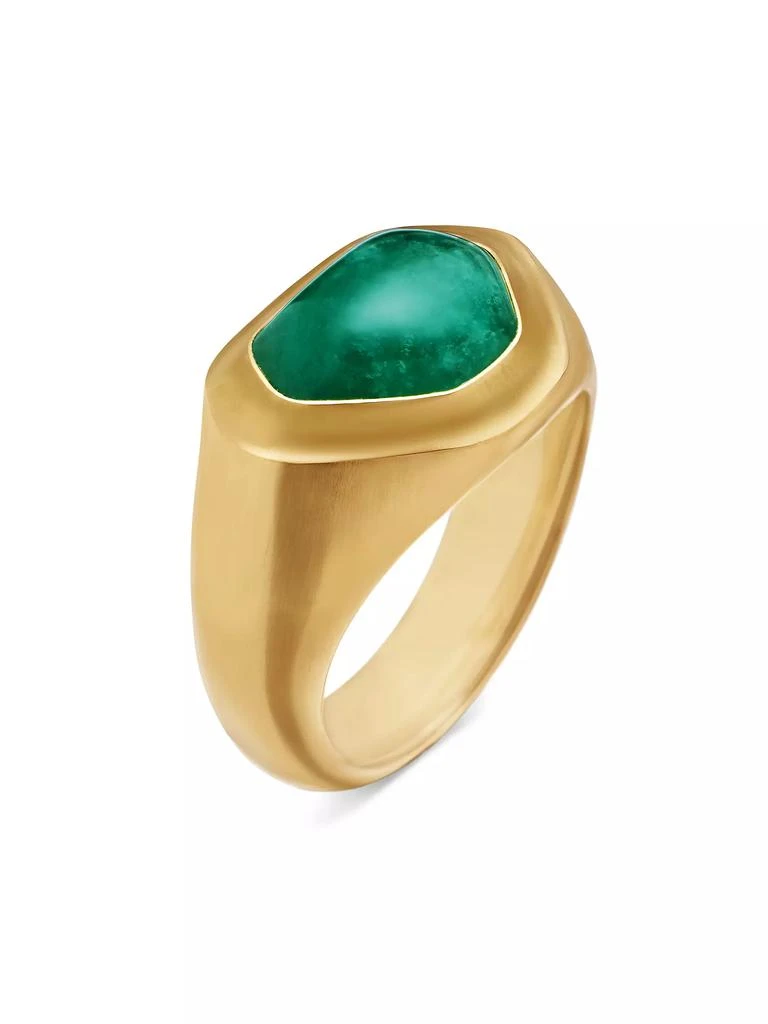 商品David Yurman|Shipwreck Signet Ring in 18K Yellow Gold,价格¥74172,第2张图片详细描述