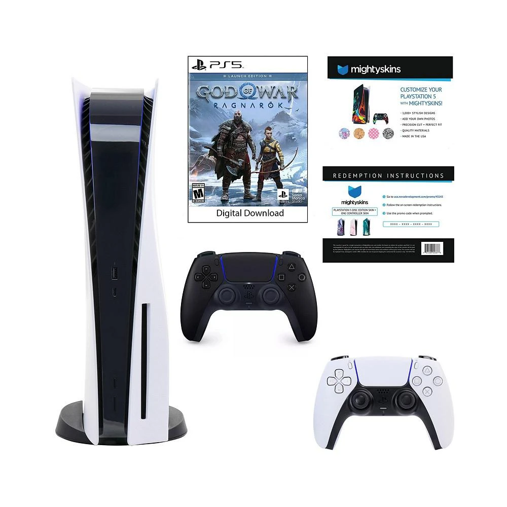 商品Playstation|Sony 5 Core Console with God of War: Ragnarok with Voucher and DualSense Controller in Black,价格¥5953,第1张图片