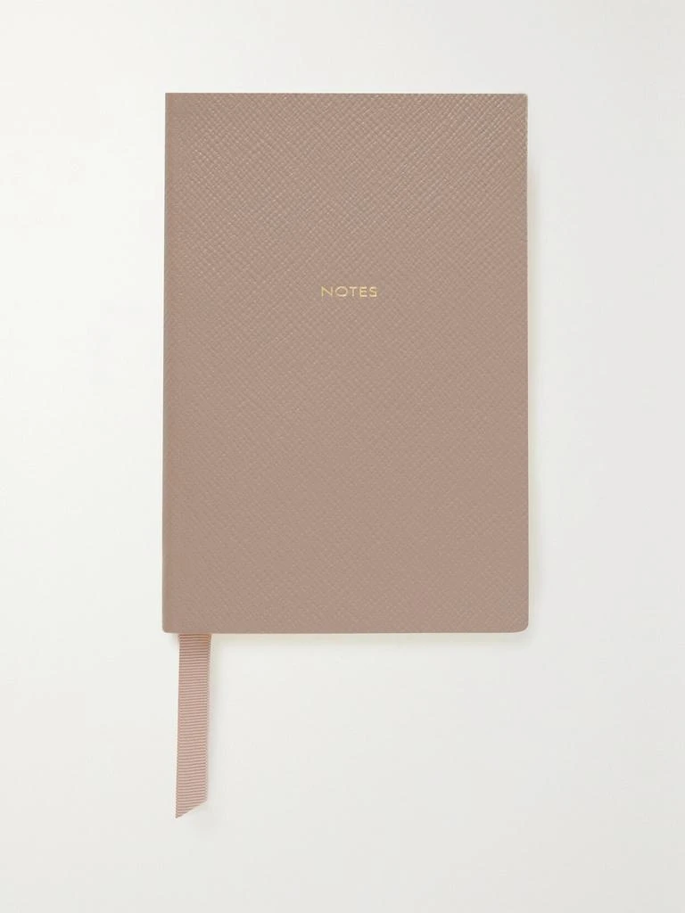 商品SMYTHSON|Panama Notes Chelsea 纹理皮革笔记本,价格¥916,第1张图片