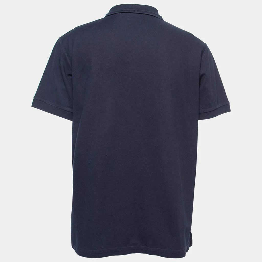 商品[二手商品] Burberry|Burberry Navy Blue Cotton Pique Short Sleeve Polo T-Shirt XXL,价格¥1069,第2张图片详细描述