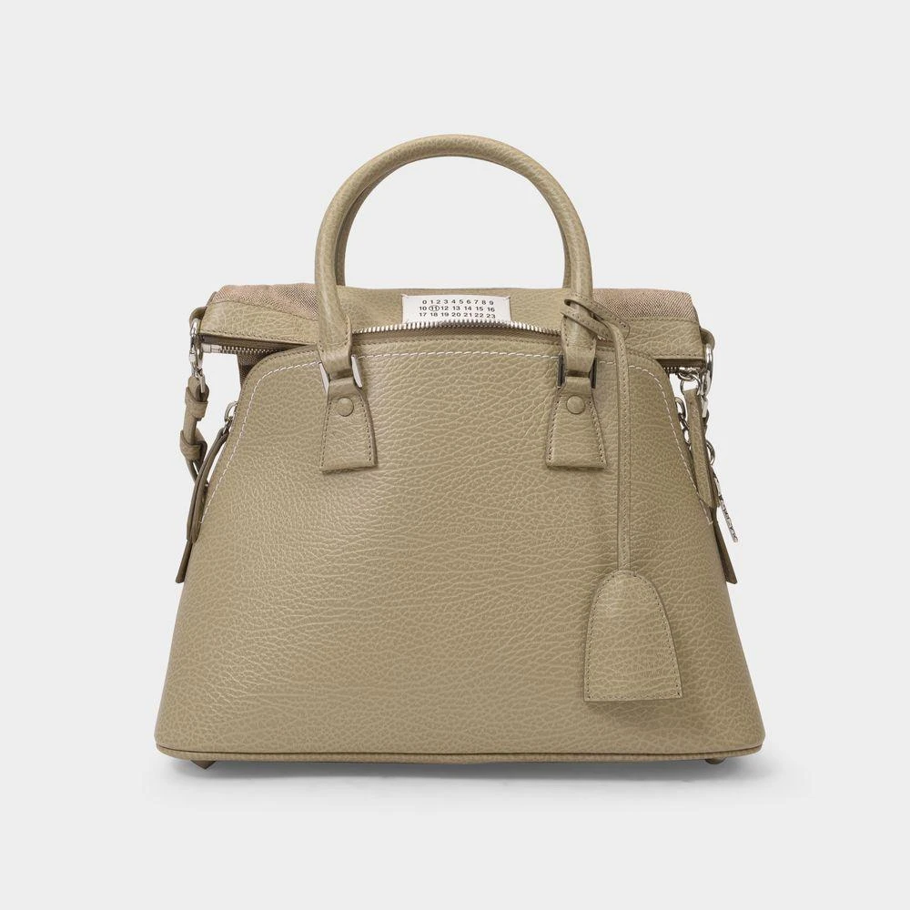 商品MAISON MARGIELA|5Ac Medium Bag in Beige Leather,价格¥19941,第1张图片