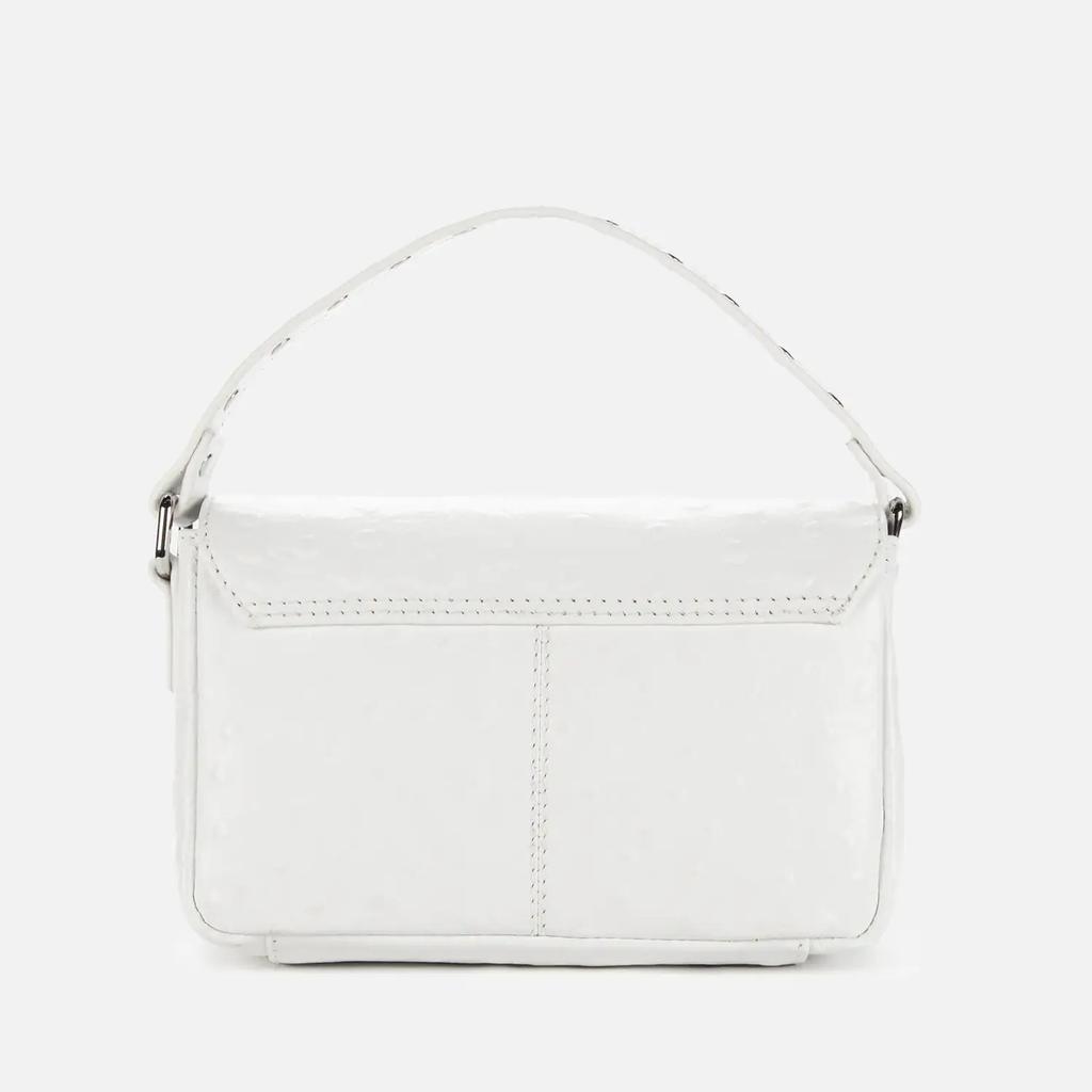 Núnoo Women's Small Honey Ostrich Shoulder Bag - White商品第2张图片规格展示