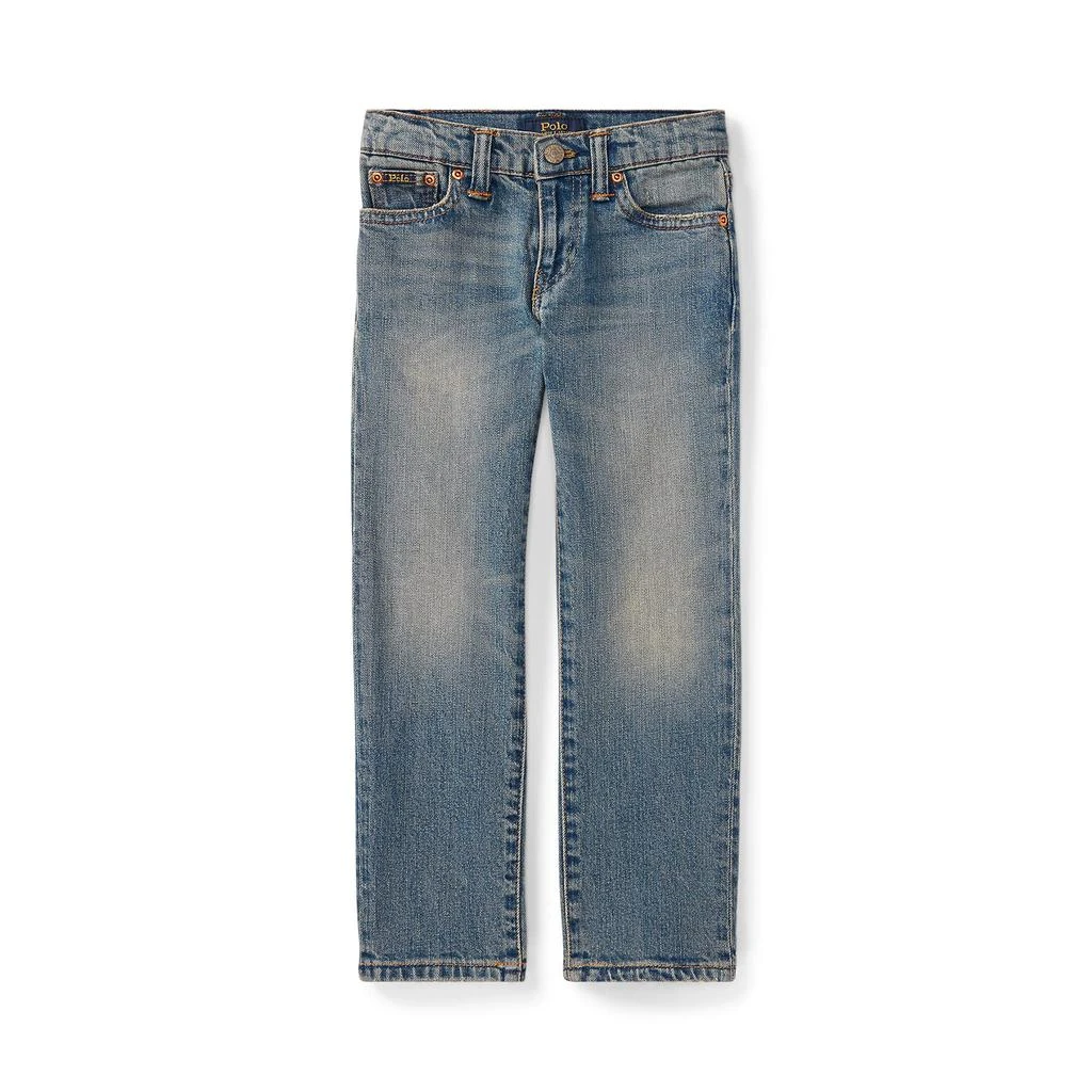 商品Ralph Lauren|Hampton Straight Stretch Jeans (Little Kids),价格¥412,第1张图片