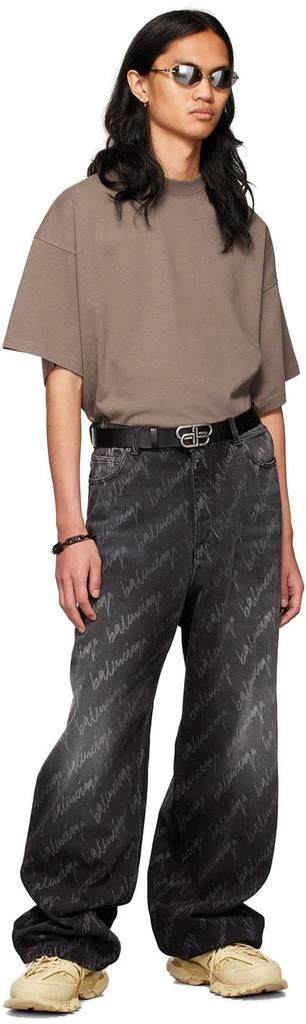 商品Balenciaga|Black Large BB Belt,价格¥3597,第3张图片详细描述