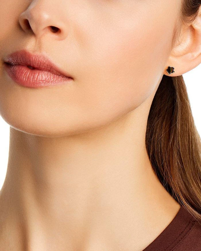 商品Moon & Meadow|14K Yellow Gold Flower Stud Earrings,价格¥657,第2张图片详细描述