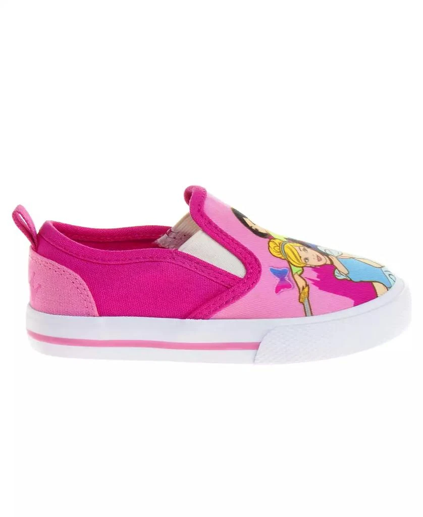 商品Disney|Little Girls Princess Slip On Canvas Sneakers,价格¥262,第2张图片详细描述