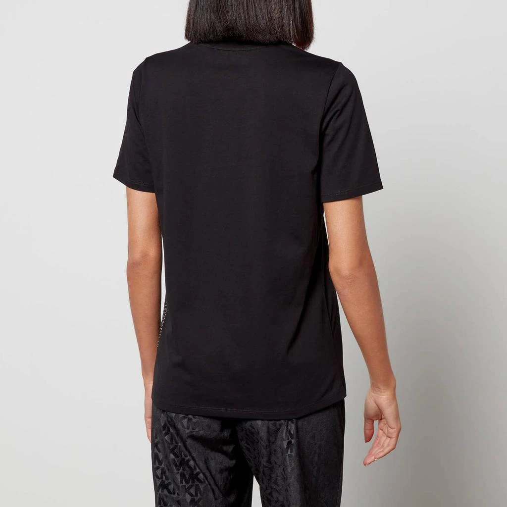 商品Michael Kors|MICHAEL Michael Kors Women's Studded Charm Classic T-Shirt - Black,价格¥356,第2张图片详细描述