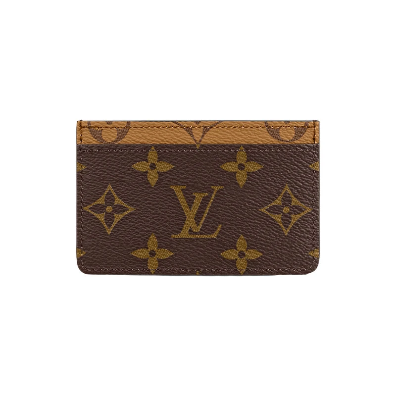 商品Louis Vuitton|【预售十天】路易威登 女士棕色交织字母帆布卡包 M69161,价格¥1949,第6张图片详细描述