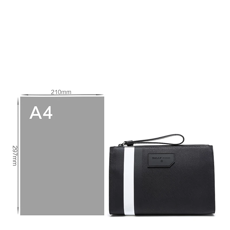 Bally 巴利 男士黑色格纹装饰手拿包 6224070 商品