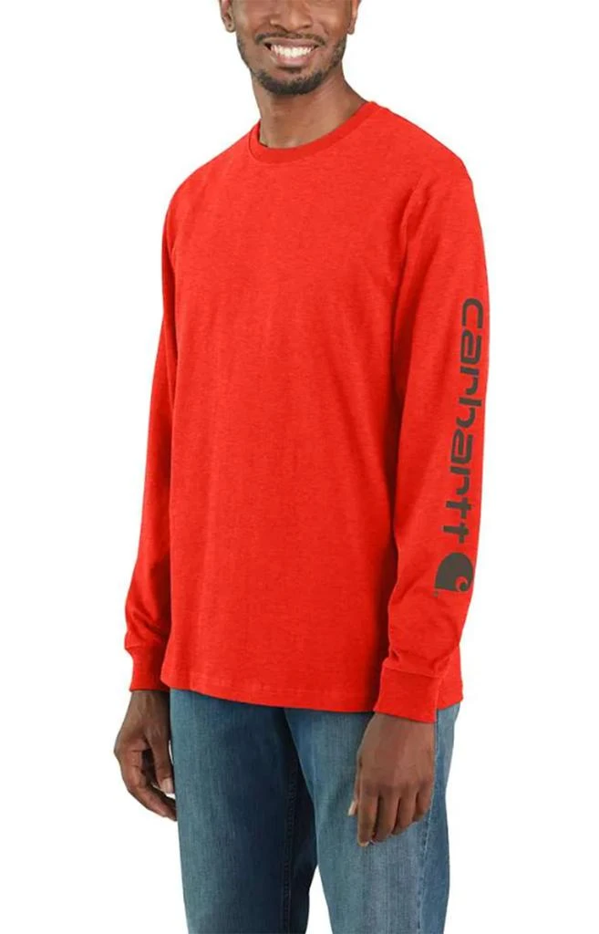 商品Carhartt|(K231) Signature Sleeve Logo L/S Shirt - Currant Heather,价格¥205,第1张图片