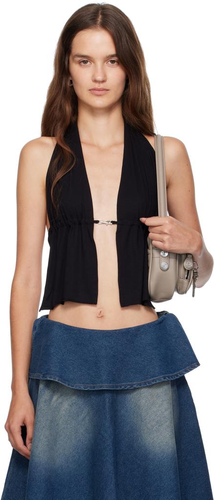 Black Mia Buckle Top – On Sale Now with Up to 27% Off | Discover