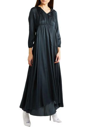 商品Vetements|Stretch-silk hooded maxi dress,价格¥5940,第2张图片详细描述