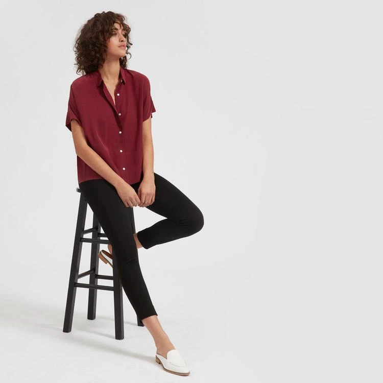 商品Everlane|丝绸短袖宽松衬衫,价格¥391-¥435,第2张图片详细描述