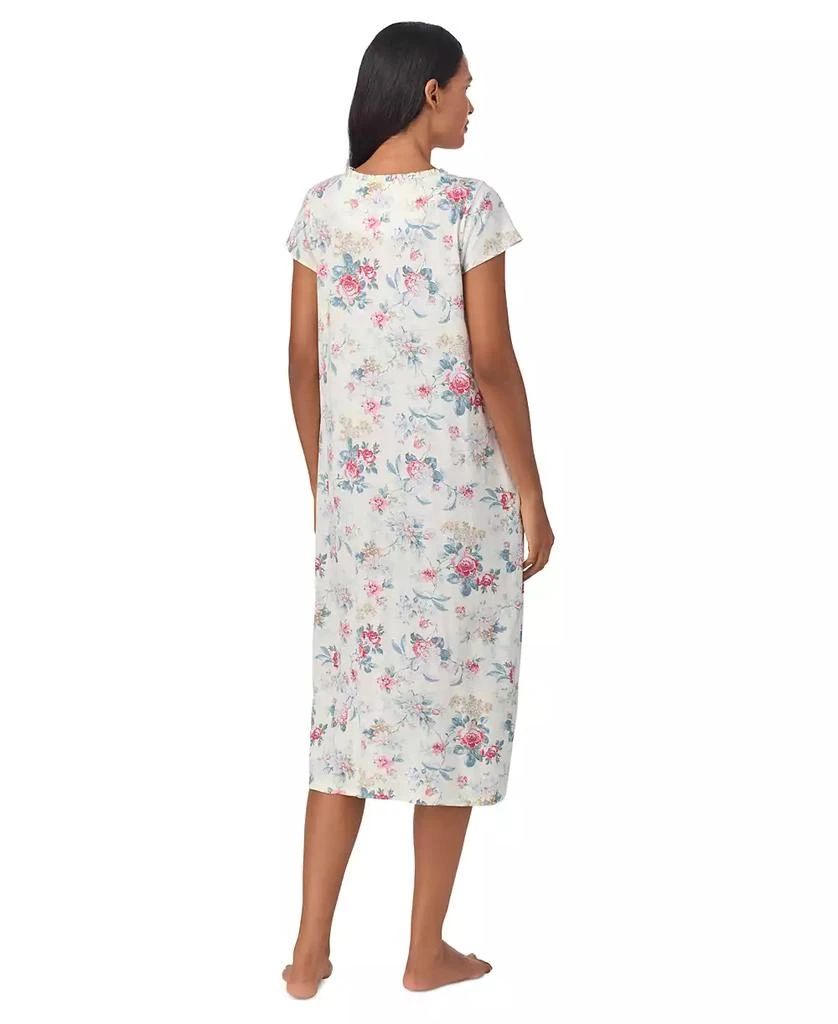 商品Ralph Lauren|Women's Floral Flutter-Sleeve Nightgown,价格¥466,第2张图片详细描述