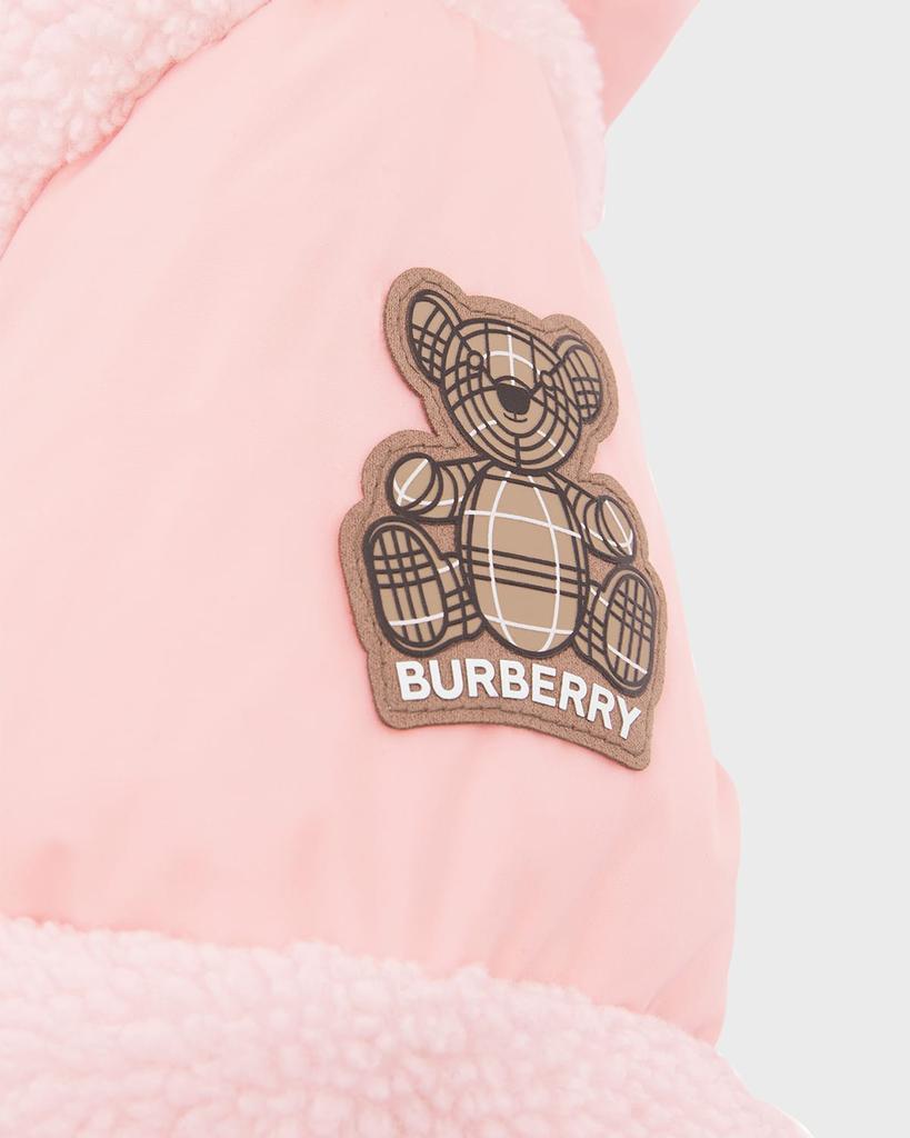 商品Burberry|Girl's Calder Puffer Fleece Jacket, Size 6M-2,价格¥4819,第6张图片详细描述