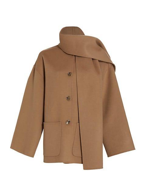 商品Totême|Convertible Scarf-Collar Jacket,价格¥7306,第1张图片