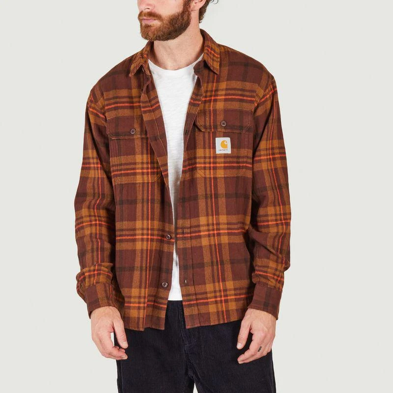 商品Carhartt WIP|L/S Wallace Shirt Wallace Check, Ale Carhartt WIP,价格¥579,第1张图片