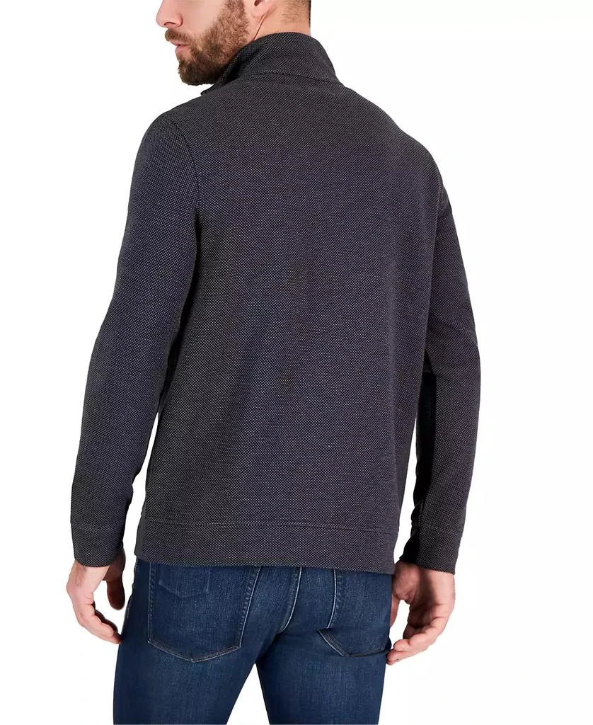 商品Club Room|Men's Birdseye Quarter-Zip Pullover, Created for Macy's,价格¥152,第2张图片详细描述