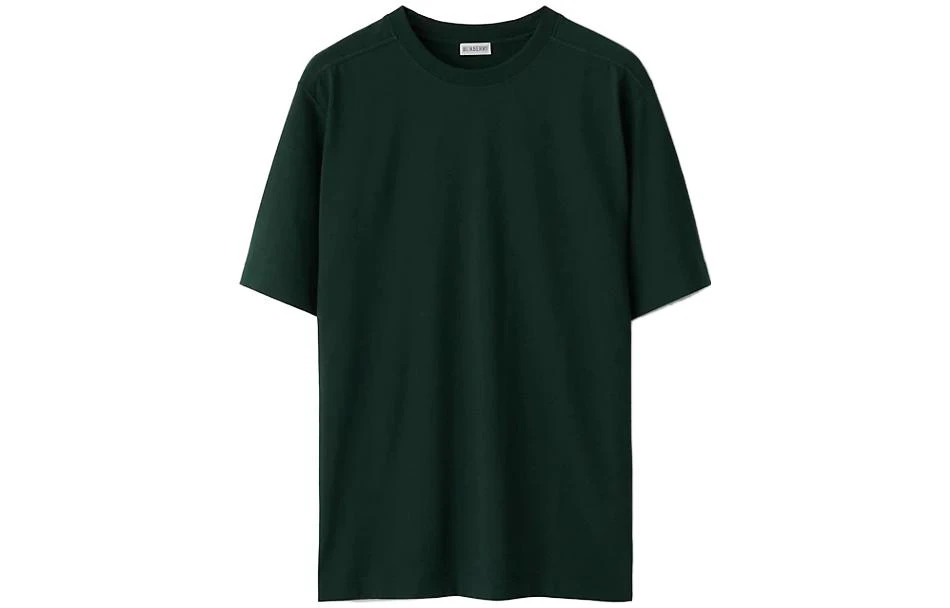 商品[国内直发] Burberry|博柏利 纯色休闲圆领短袖T恤 男款 绿色,价格¥1424,第1张图片