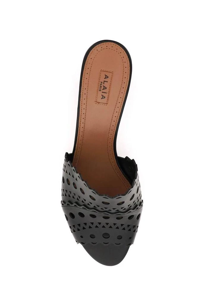 商品Alaïa|Alaia cut-out leather mules,价格¥4434,第2张图片详细描述