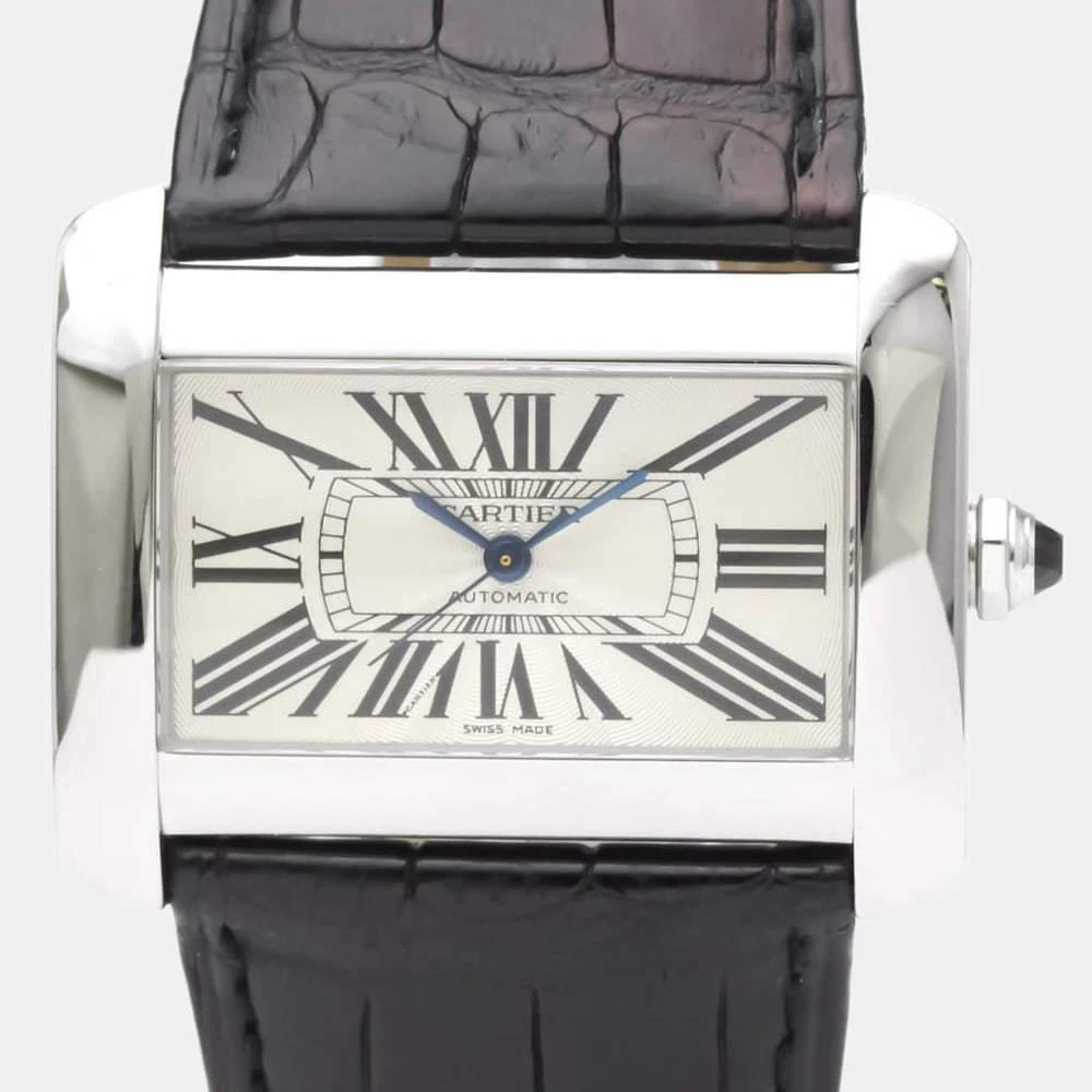 商品[二手商品] Cartier|Cartier Silver Stainless Steel Tank Divan W6300755 Automatic Men's Wristwatch 38 mm,价格¥21925,第2张图片详细描述