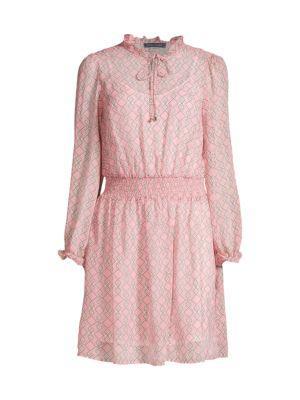 商品Tommy Hilfiger|Printed Long-Sleeve Blouson Dress,价格¥261,第5张图片详细描述