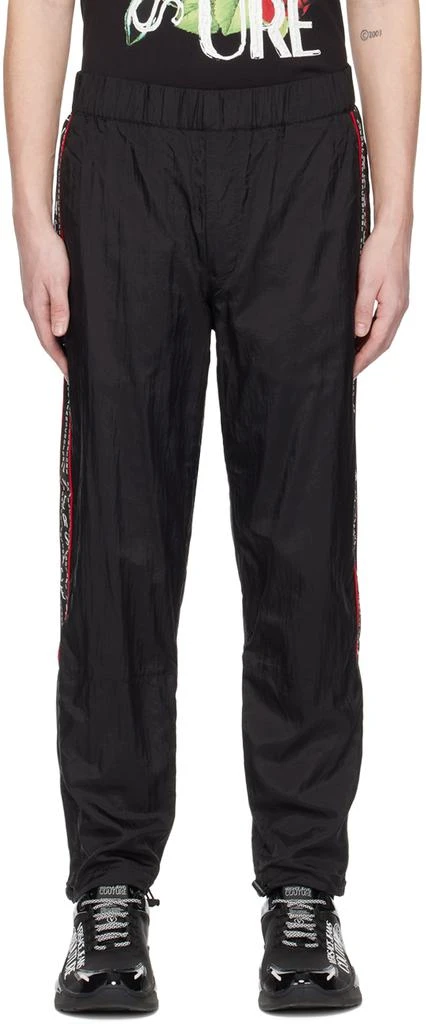 商品Versace|Black Grosgrain Trousers,价格¥1538,第1张图片