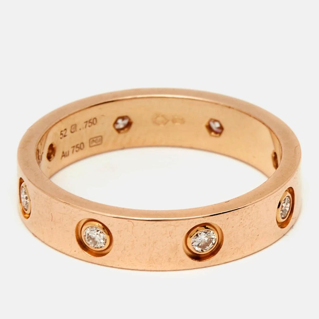 商品[二手商品] Cartier|Love 8 Diamond 18K Rose Gold Wedding Band Ring 52,价格¥37502,第3张图片详细描述