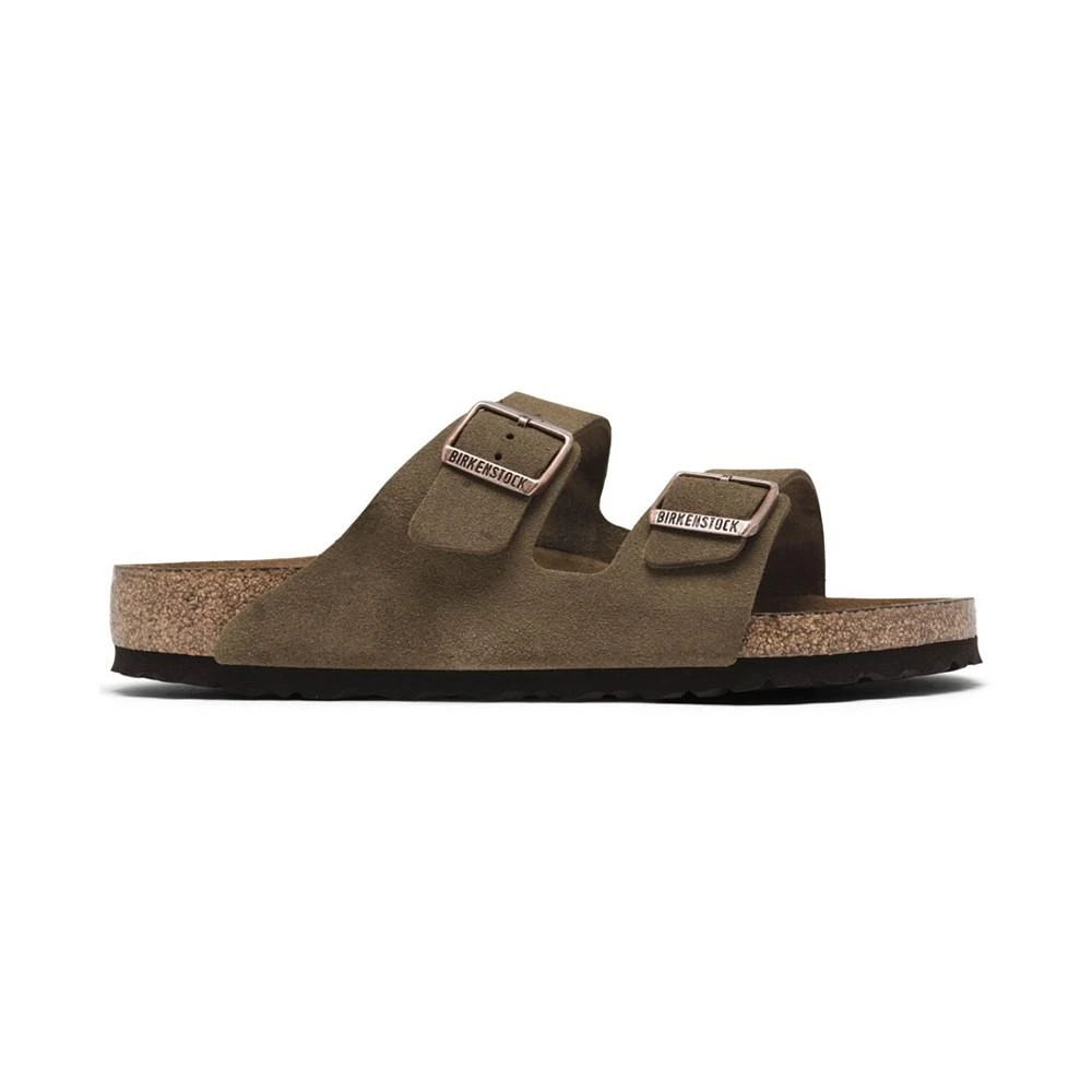 商品Birkenstock|Men's Arizona Suede Leather Soft Footbed Casual Sandals from Finish Line,价格¥487,第2张图片详细描述