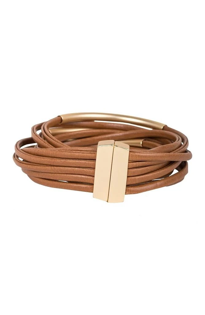 商品SAACHI|On the Rail Bar Layered Bracelet,价格¥249,第2张图片详细描述