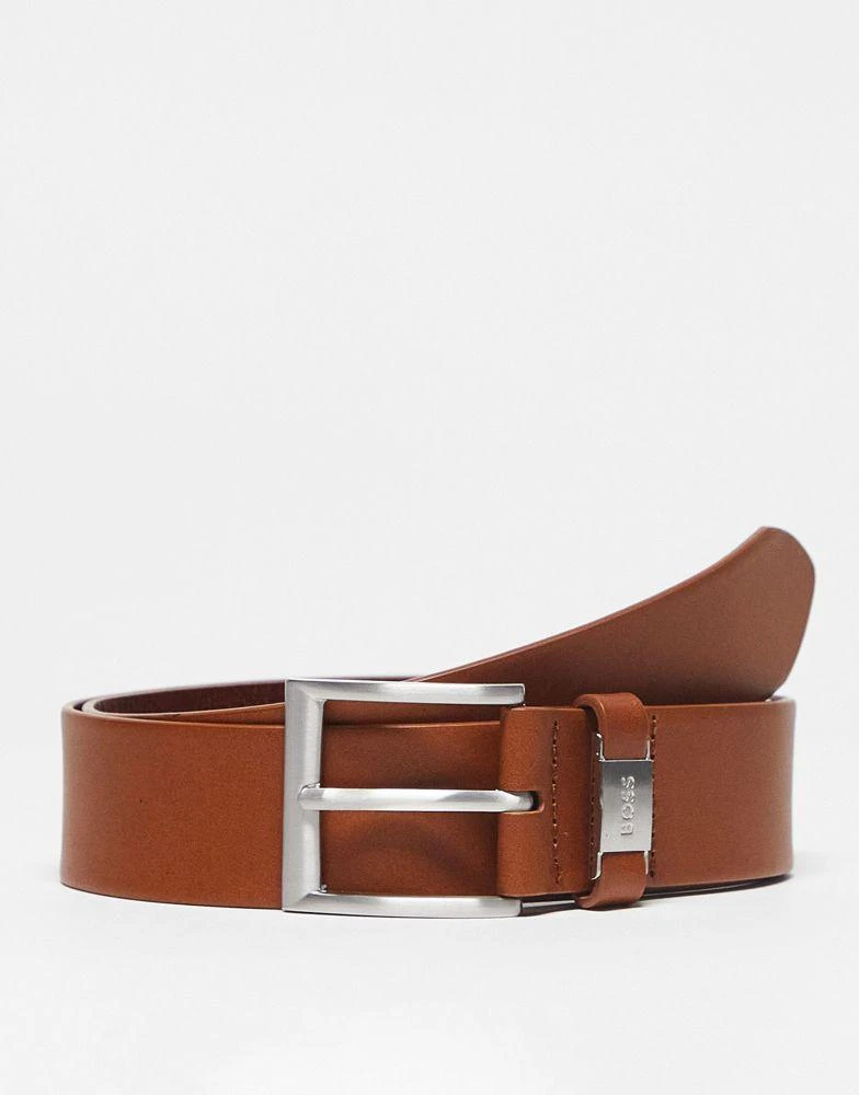 商品Hugo Boss|BOSS Orange Connio belt in brown core,价格¥526,第1张图片