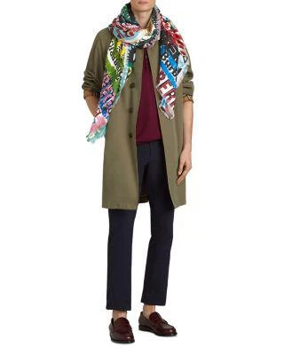 商品Burberry|Tag Print Scarf,价格¥5150,第4张图片详细描述