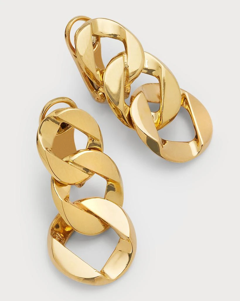 商品Verdura|18k Yellow Gold Piccolo Curb-Link Clip-On Earrings,价格¥31038,第3张图片详细描述