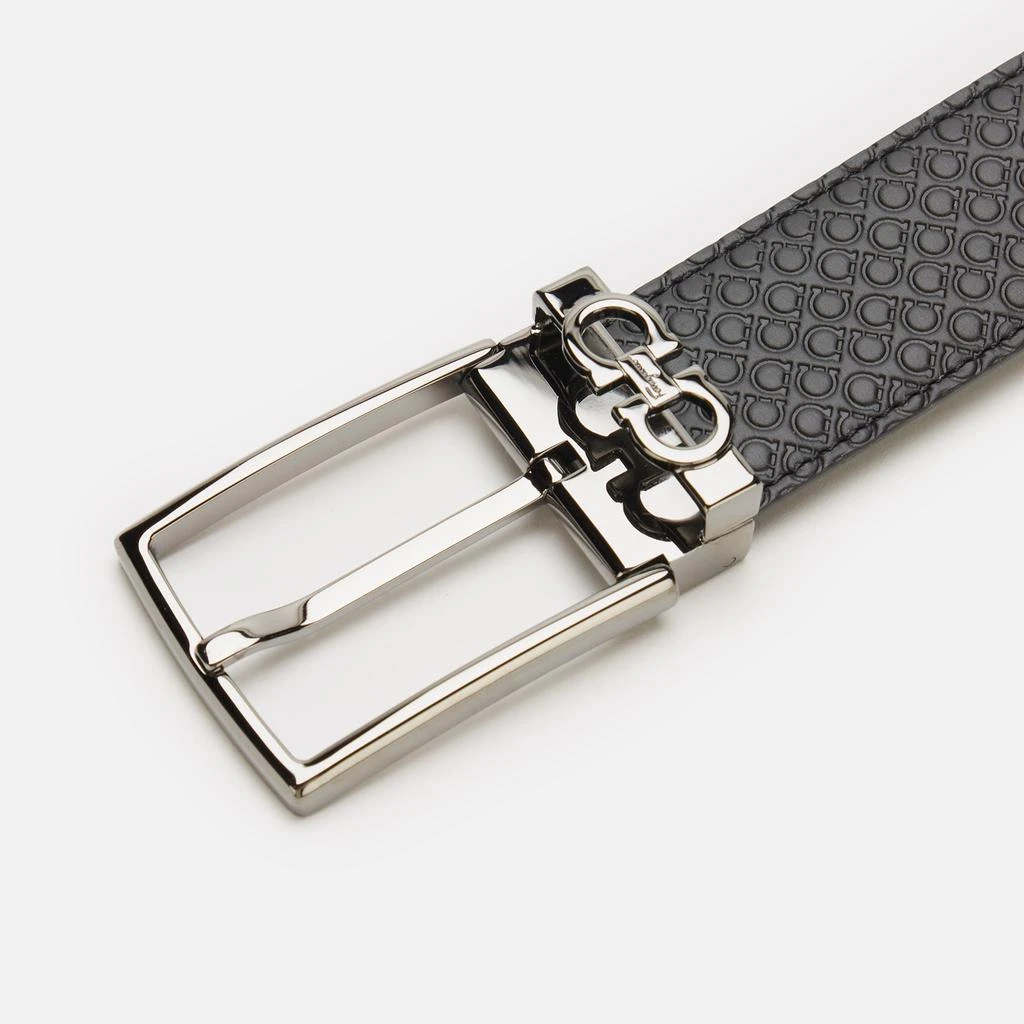 商品Salvatore Ferragamo|Salvatore Ferragamo Men's Classic Reversible And Adjustable Gancini Belt - Black,价格¥2567,第3张图片详细描述
