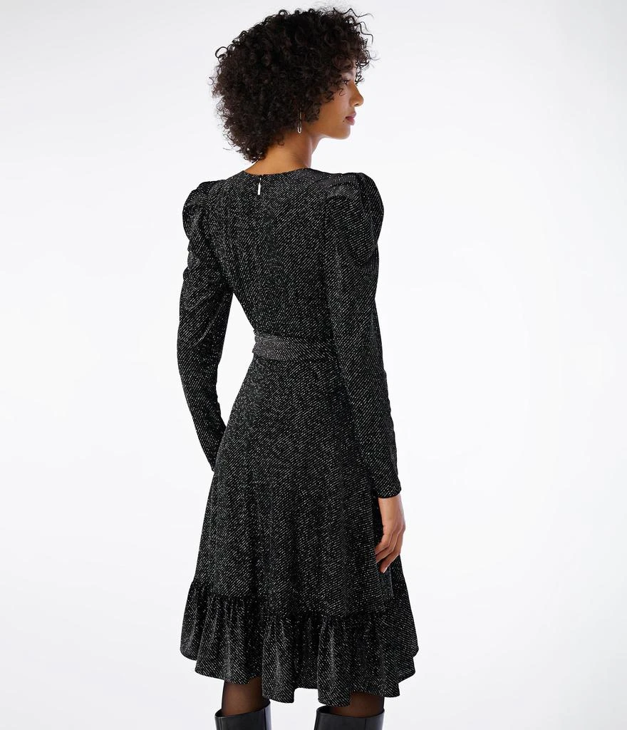 商品Karl Lagerfeld Paris|GLITTER VELVET MIDI DRESS,价格¥1429,第2张图片详细描述